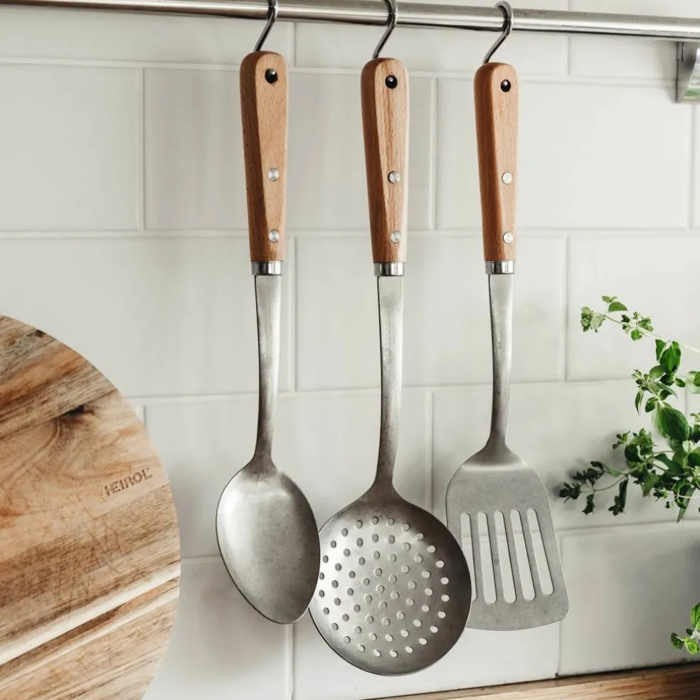 Rostfritt stål serveringssked