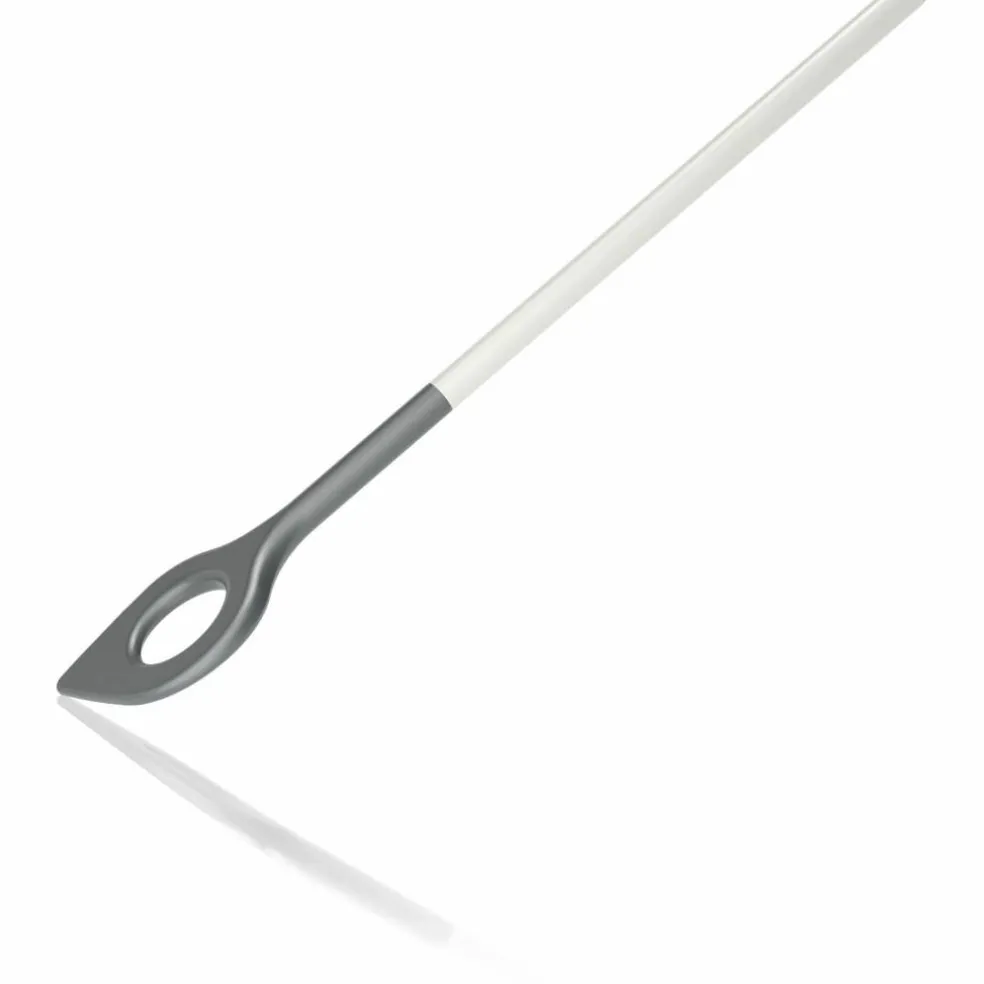 Rörslev med hål 31 cm, vit