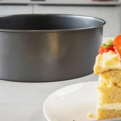 Rund Bakform löstagbar Botten Non-Stick D: 10 cm H: 7 cm