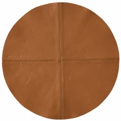 Rund bordstablett, camel