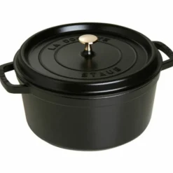 Rund Gryta 34 cm 12,6 liter Svart