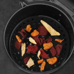 Rund silikonmatta till airfryer 20 cm, svart