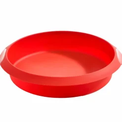 Rund tårtform 20 cm, röd