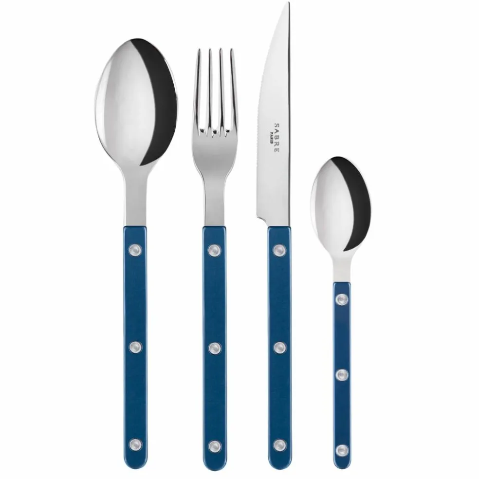 Sabre Bistrot Pärlemor bestickset 4 delar, stålblå