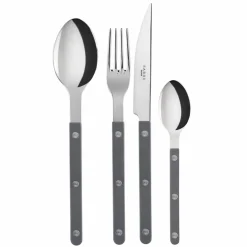Sabre Bistrot Solid bestickset 4 delar, mörkgrå