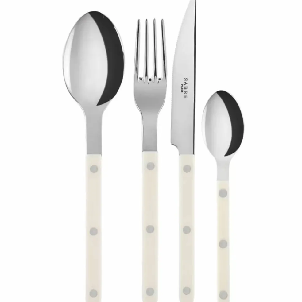 Sabre Bistrot Solid bestickset 16 delar, röd