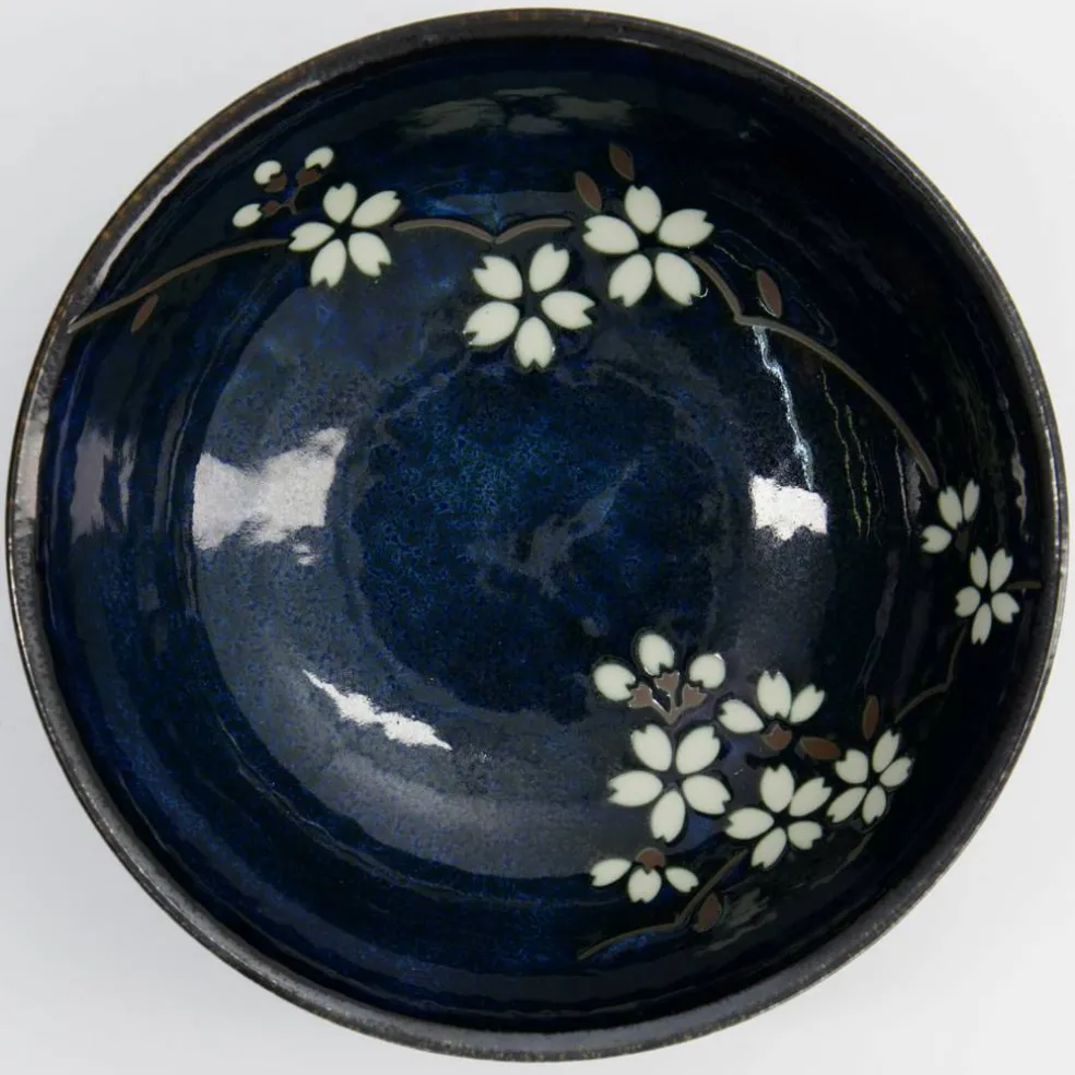 Sakura ramenskål 19 cm, koboltblå