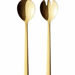Salladsbestick guld 2 delar