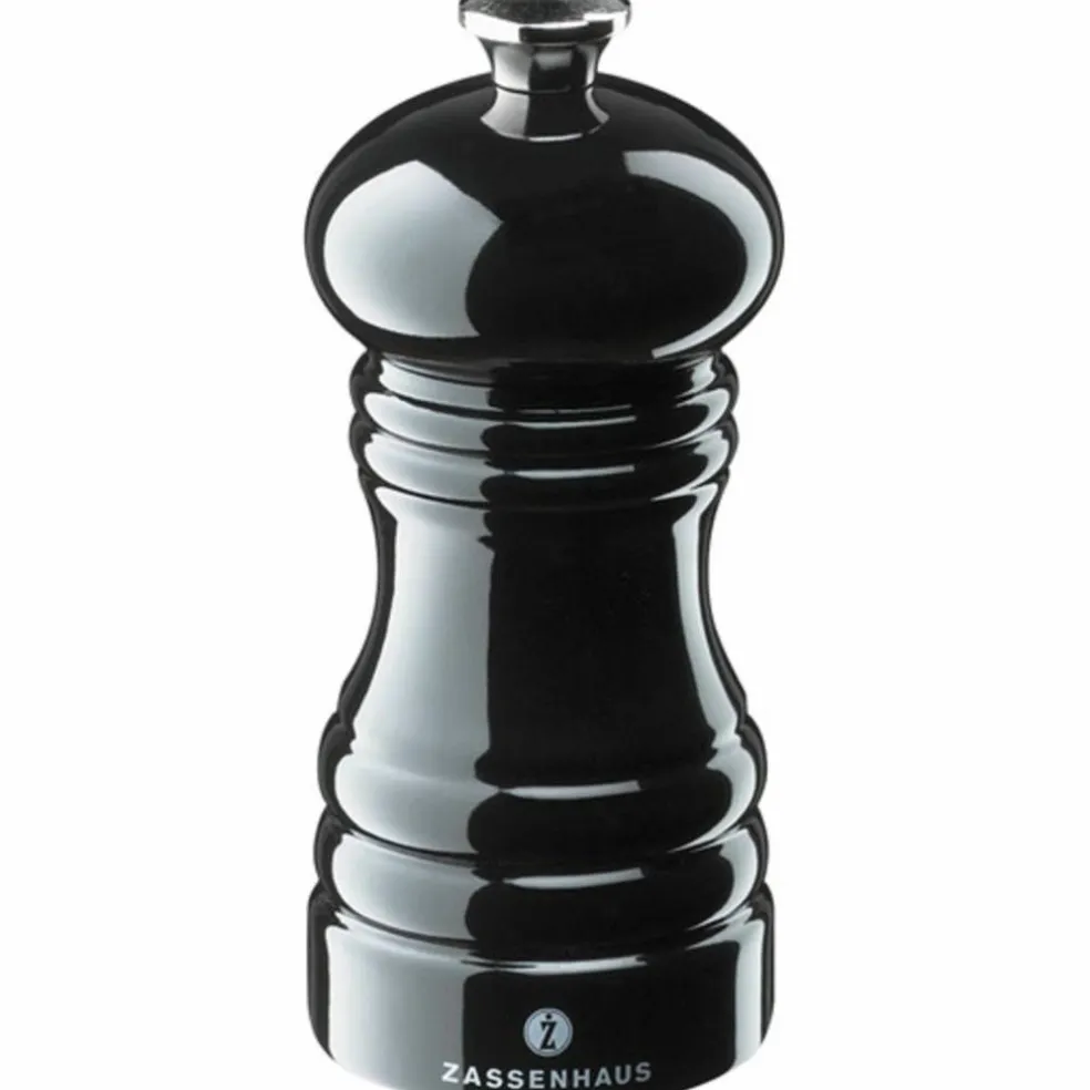 Saltkvarn 12 cm Svart Blank