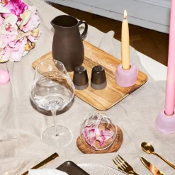 Salt/pepparset metallisk brun