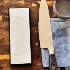 Santokukniv 18 cm, svart