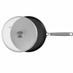 Sautépanna med stålhandtag 28 cm/5 liter, svart
