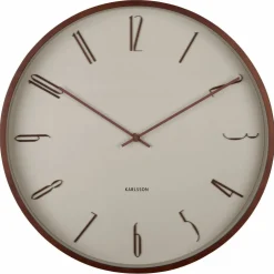 Scandia väggklocka 40 cm, warm grey