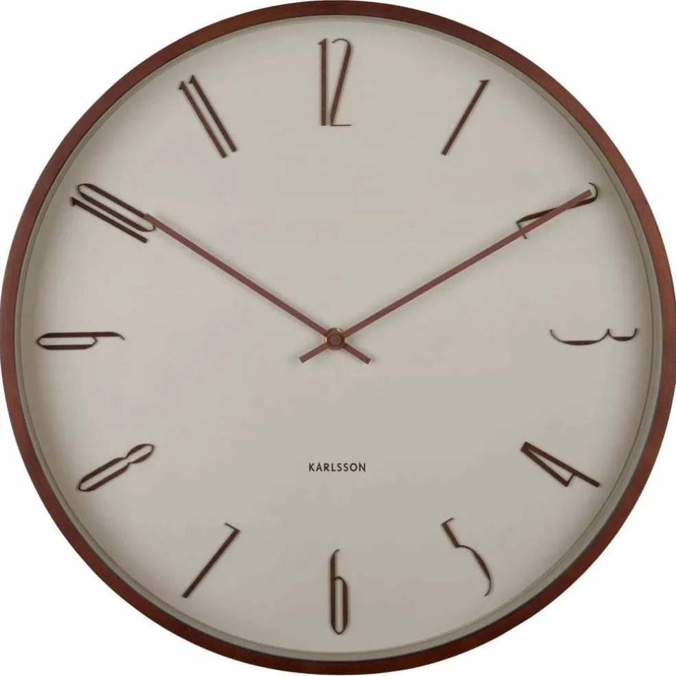 Scandia väggklocka 40 cm, white