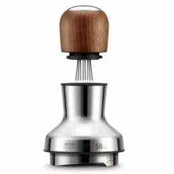 SEA303WLW Tamper och fördelare 58 mm, valnöt