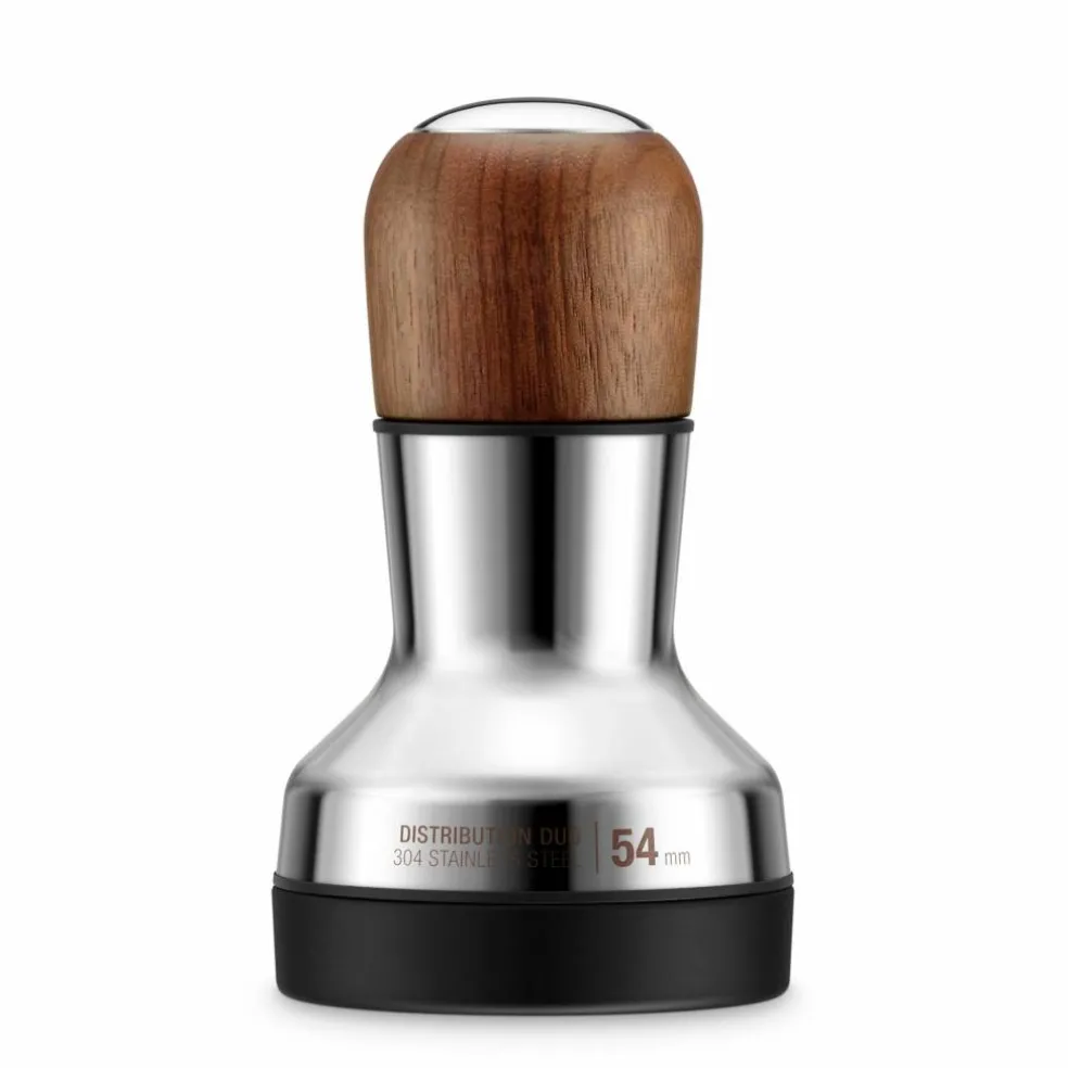 SEA203WLW Tamper och fördelare 54 mm, valnöt