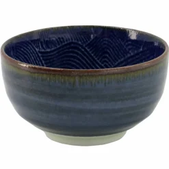Seigaiha Blue skål 13 cm