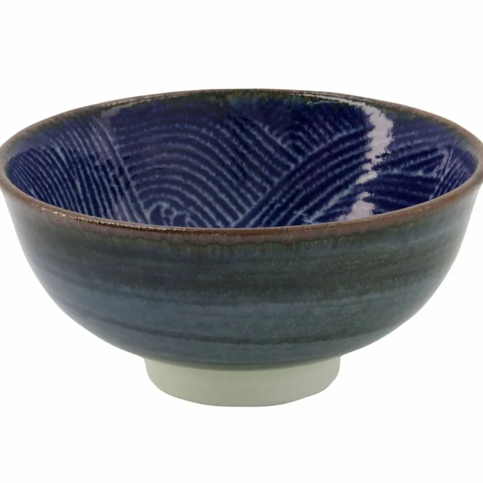 Seigaiha Blue skål 12 cm