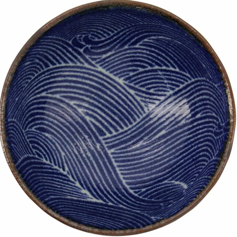 Seigaiha Blue skål 12 cm