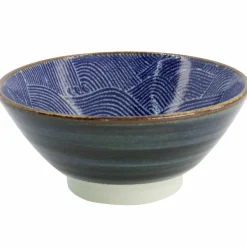 Seigaiha Blue skål 750 ml