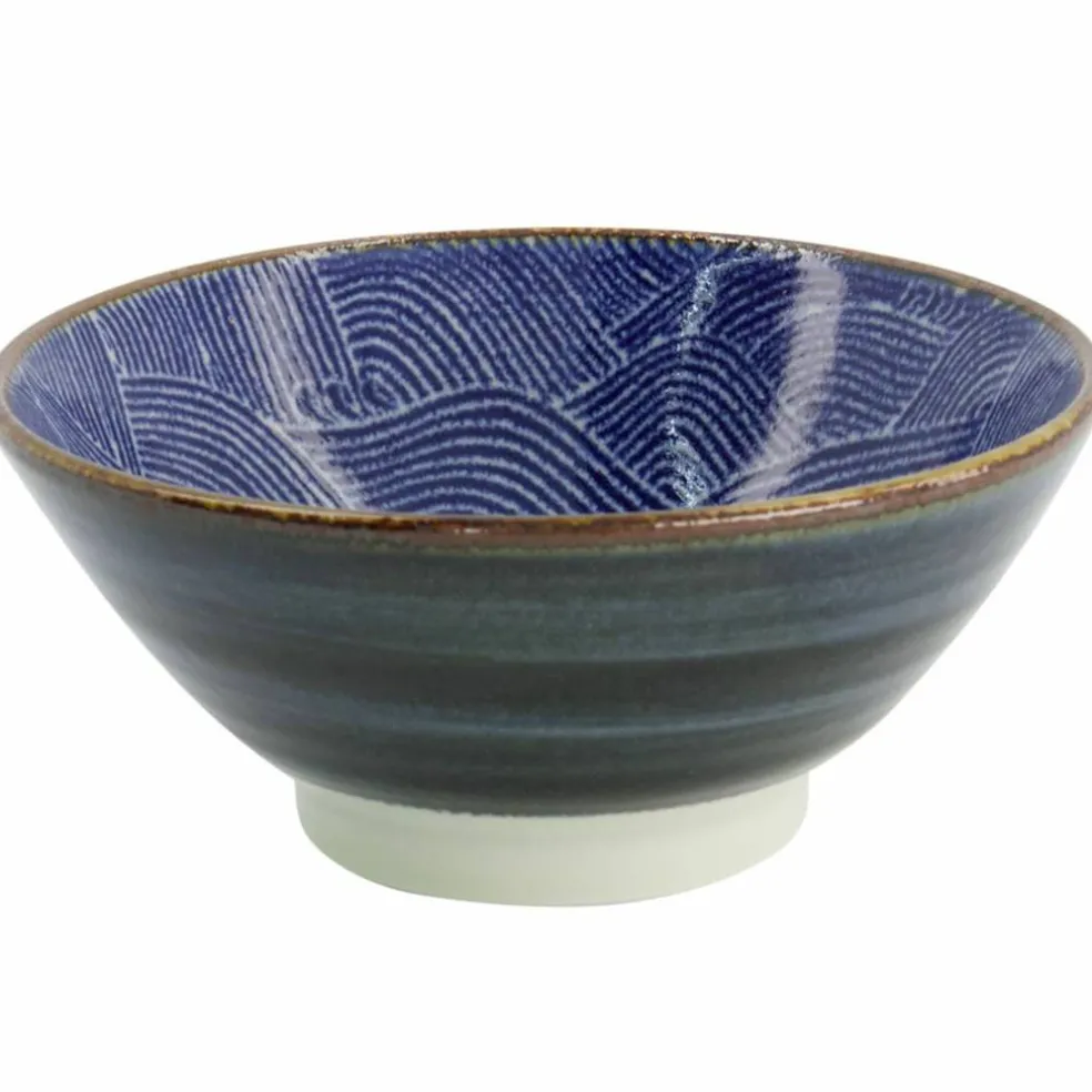 Seigaiha Blue skål 750 ml