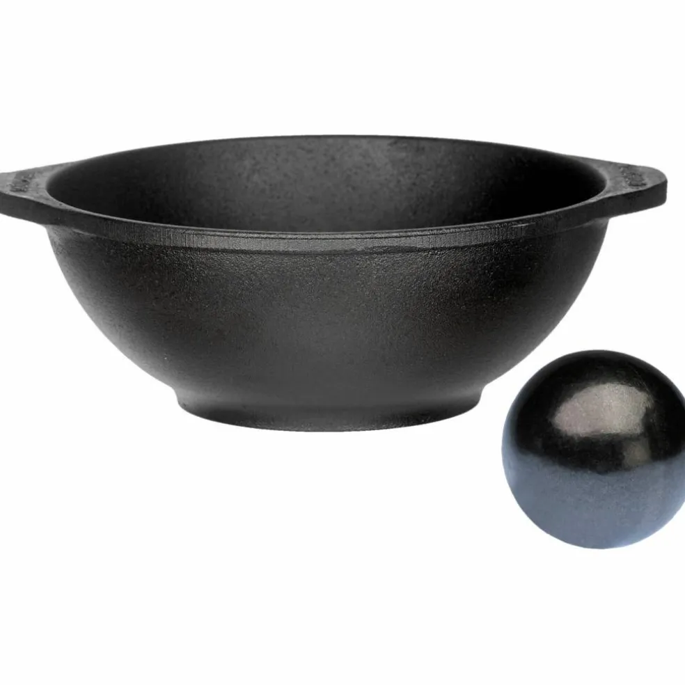 Senapskula 8 cm med gjutjärnsskål