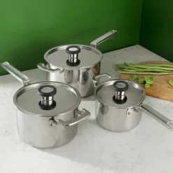 316 Series kastrullset 3 delar, rostfritt stål