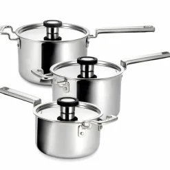 316 Series kastrullset 3 delar, rostfritt stål