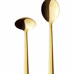 Serveringsbestick 2 delar, guld