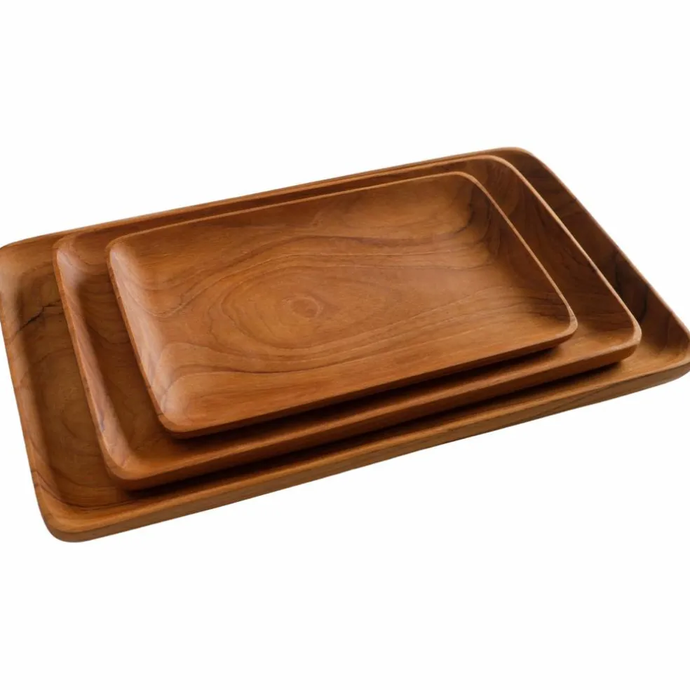 Serveringsbricka small 20 x 12 cm, teak