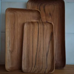 Serveringsbricka small 20 x 12 cm, teak