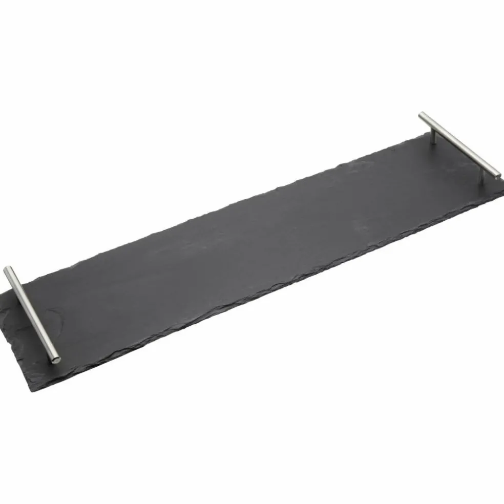 Serveringsfat med handtagSkiffer 60x15 cm