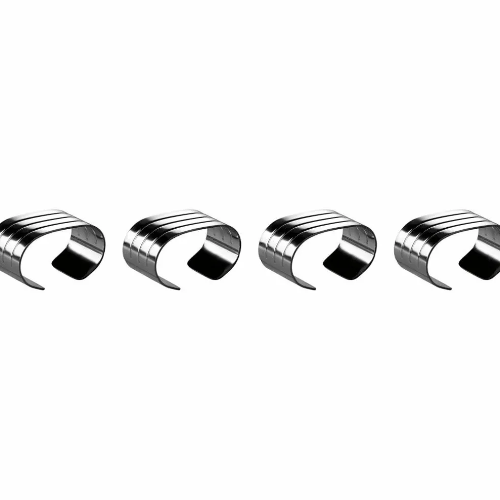 Servettring 4-pack, rostfritt stål