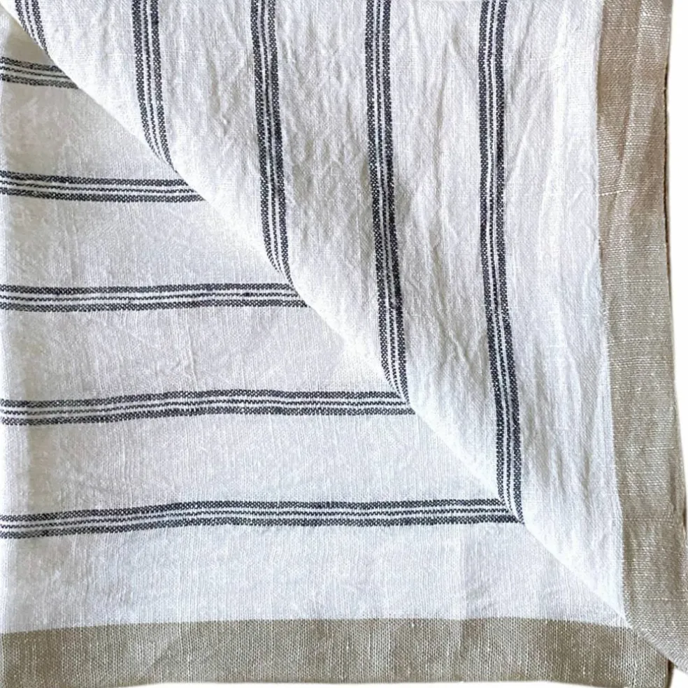 Servett 50x50 cm, natural stripe