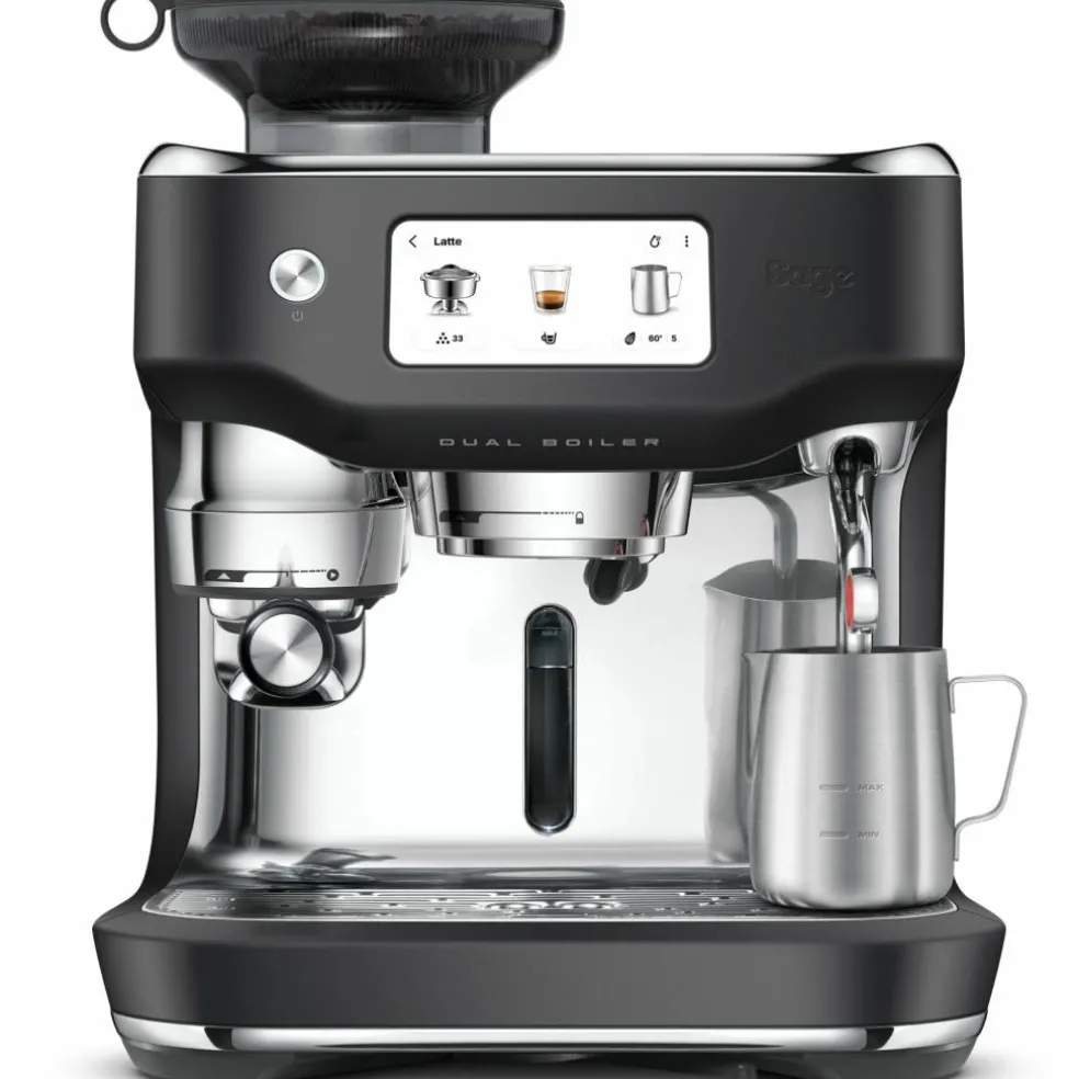 SES995BTR Oracle Dual Boiler espressomaskin, black truffle