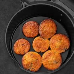 Silikonform för muffins till airfryer, svart