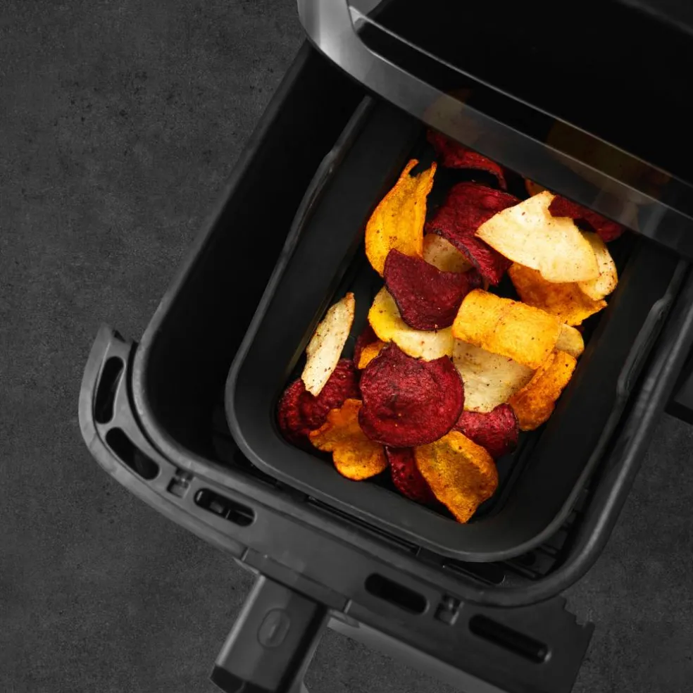 Silikonform till airfryer 20 × 13 cm, svart