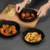 Silikonform till airfryer 18,5x14,5 cm, svart