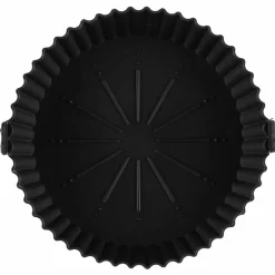 Silikonform till airfryer 21,5x17,5 cm, svart