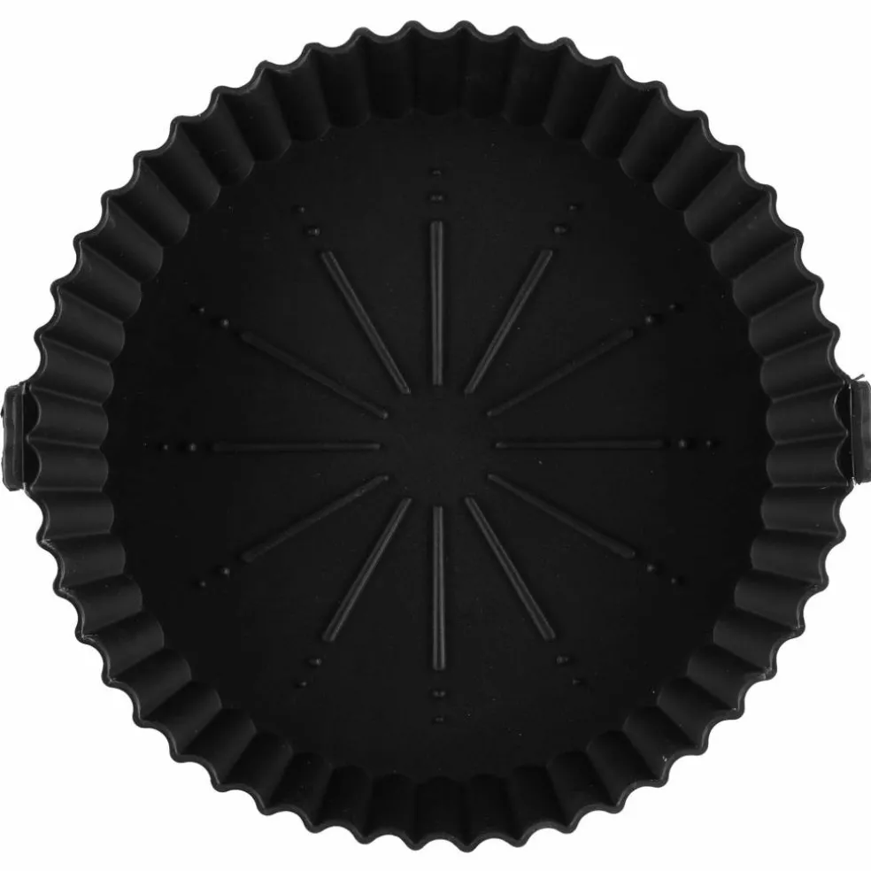 Silikonform till airfryer 21,5x17,5 cm, svart