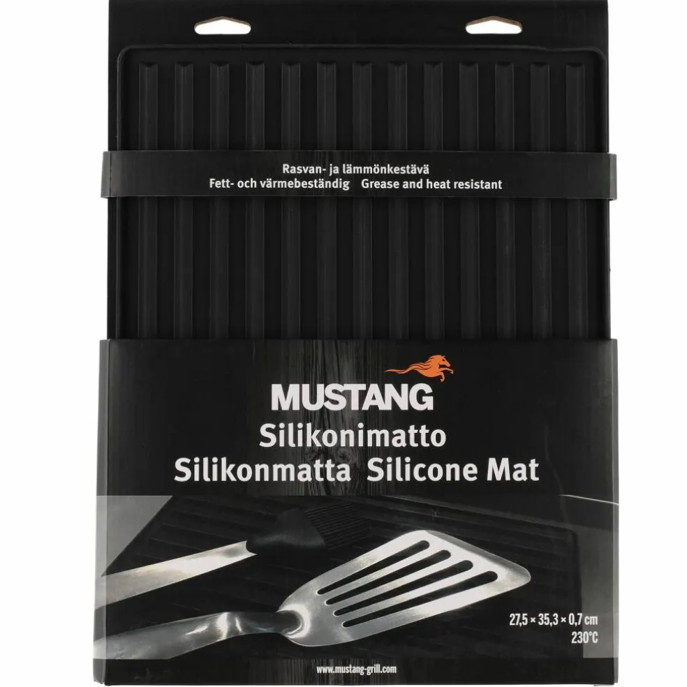 Silikonmatta, svart