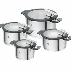 Simplify grytset 4 delar + 4 lock, rostfritt stål