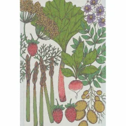 Skaldjursfest kökshandduk 40 × 60 cm