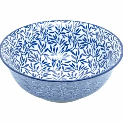 Skål 14 cm 4-pack, blå/vit