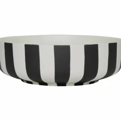 Skål large 20 cm, vit/svart