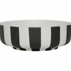 Skål large 20 cm, vit/svart
