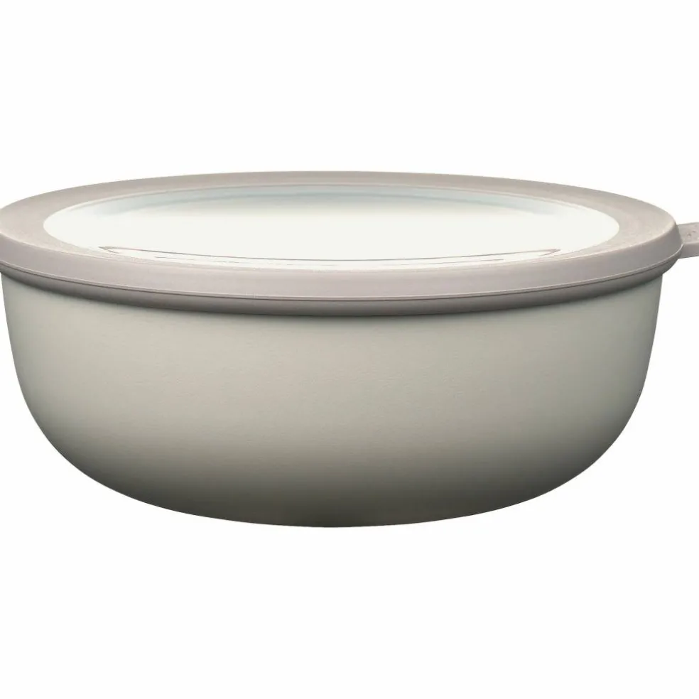 Skål med Lock Cirqula 2250 ml Nordic White