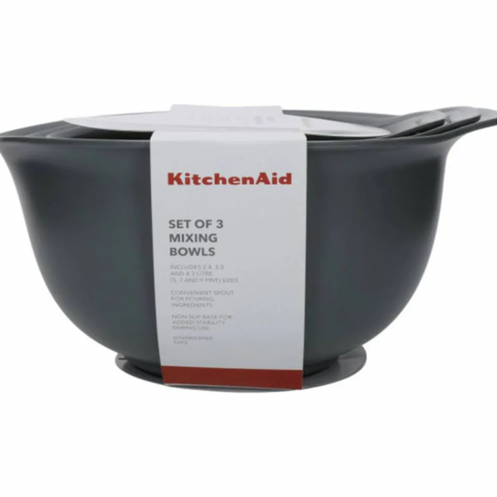 Skålset 3 st, charcoal grey