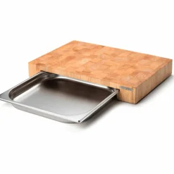 Skärbräda med Låda 48 x 32 x 6 cm
