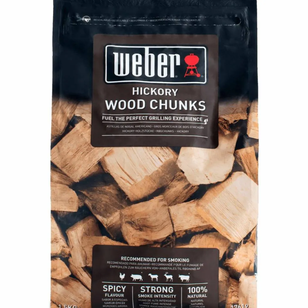 Smoking wood chunks, hickory